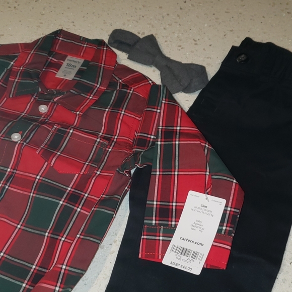 Carter's 3 Pc Christmas Set, 18 mos - Picture 2 of 6